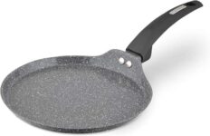 Tower T81287 Cerastone Forged Aluminium Crepe Pan with Ceramic Non-Stick Coating, 25cm, Graphite
