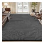 Treeboy Rugs Dark Grey Living Room Rug 200×300 Cm