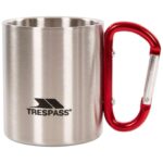 Trespass Stainless Steel Novelty Carabiner Mug Silver