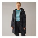 Trespass Womens Briarlea Padded Hooded Long Coat Black