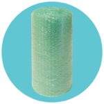 Triplast Biodegradable Green Bubble Wrap Roll, 300mm x 10m, Small Air Bubble Cushioning for Moving, Packaging and Storage
