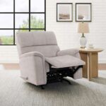 True Innovations Hayden Beige Fabric Manual Recliner Chair At Checkout