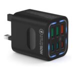 Tupneuf 6-Port USB-C Charger 50W with PD/PPS 30W QC 20W