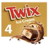 Twix Chocolate & Caramel Ice Cream 4pk