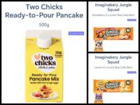 Two Chicks Ready Pancake Mix 500g / £1.25 Imaginakery Jungle Squad 5pk Strawberry Lemon Clubcard Price – 100% cashback via Green Jinn