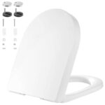 U Shape White Toilet Seat, Soft Close Toilet Seat with Quick Release – Sold by Kinsinder / FBA