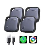 UGREEN FineTrack Air Tracker Tag for iOS & Android, USB-C Rechargeable, 4 Pack // For Android only-£24.35- Sold by UGREEN / FBA