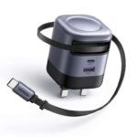 UGREEN USB C Charger 45W 3 Port Fast Charger Plug with Retractable Cable (5% Discount At Checkout) UGREEN Group FBA
