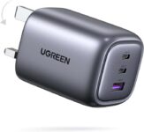 UGREEN USB C Plug 65W Nexode Foldable GaN Fast Charger 3-Port Charger – £21.47 with Prime
