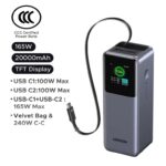 Ugreen Nexode CCC 3-in-1 165W (100W 65W Ports), 20000mAh (Rated 11600mAh, 72Wh) / £51.97 Non-CCC Sold By Ugreen Store (w/Voucher & Code)