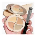 Under-Eye Concealer Palette with Brush – Full Coverage