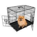 Underdog Metal Folding Dog Crate, 2-Door, Tray, 24 Small