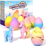 Unicorn Hatching Rainbow Eggs for Kids, 6 Pack Unicorn Toys Craft Kits Gift