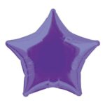 Unique Party 53326 20-Inch Foil Deep Purple Star Balloon