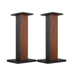 Universal Brown Floor Speaker Stands, 22.64 In, 150 Lb