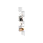 VASAGLE 5-Tier Corner Shelf, Floating Wall Display Shelf