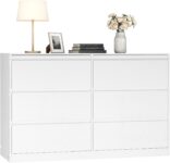 VASAGLE Chest of Drawers for Bedroom, 6 Drawers, 119.4 x 40 x 75 cm