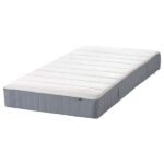 VESTERÖY Pocket sprung mattress, medium firm/light blue – Standard Single