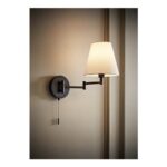 ValueLights Sonia Black Adjustable Swing Arm Wall Light