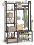 Vasagle Steel Framed Coat Rack with Shoe & Accessory Storage