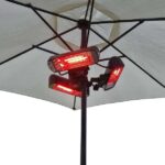 Vaunt Home Electric 3 Lamp Parasol Patio Heater – Black 240v