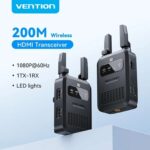 Vention Wireless HDMI TX-RX 200m Range, 1080P60Hz, 5.8GHz, Driver-Free, 65.5g Vention Global Store