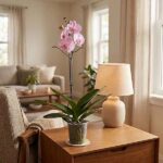 Verve 1 stem Orchid in Clear Plastic Grow pot 12cm (free cc only)