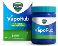 Vicks VapoRub 100 gr, Relief Of Cough Cold & Flu Like Symptoms, Relieves 4 Cold Symptoms: Nasal Catarrh, Nasal Congestion