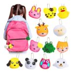 Vicloon First Kids Sewing Kit: 12-Piece Animal Keychains