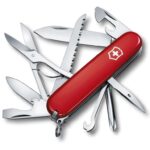 Victorinox Pocket Knife Fieldmaster, 15 Functions, Swiss Made, Multi Tool incl. Multi-Purpose Hook, Tin Opener, Scissors, Red