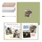 Vienrose Scrapbook Album, Silk Cover, 25.5×25.5 Cm, 20 Sheets