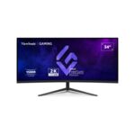 ViewSonic VX3418C-2K 34 VA QHD UltraWide 180Hz 1ms Curved Gaming Monitor.