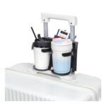 Vigorport Luggage Cup Holder, Folding Travel Drink Caddy