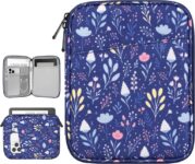 Vinabilia 6-7 Inch Sleeve Case for Kindle and eReader – Night Blue / CyanFlower / Marble Blue – Sold by Buyjoyful FBA