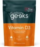 Vitamin D 1000iu – 1 Year Supply, 365 Easy-Swallow Vitamin D Tablets – Sold by Unicorn Brands / FBA
