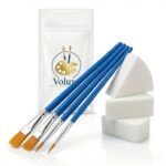 Voluxe Acrylic & Face/Body Paint Brush Set with Blending Sponges – Sold by Al Zayraf FBA