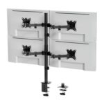 VonHaus Quad Monitor Stand 13-32 Screens, Height Adjustable, VESA 75/100