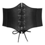 WERFORU Womens Elastic Corset Belt Lace-up Waist Cincher