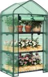 WOLTU Garden Greenhouse for Vegetable Flower 69x49x125cm, Green