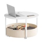 WOLTU round Coffee Table with Storage