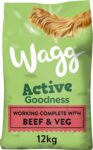 Wagg Active Goodness Complete Dry Adult Dog Food Beef 12kg