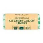Waitrose 20 Compostable Caddy Liners