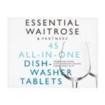 Waitrose 45 All in One Dishwasher Tablets 45s