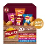 Walkers Meaty Variety Multipack Crisps Box 20x25g