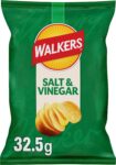 Walkers Salt & Vinegar Crisps 32.5g (Case of 32)