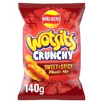 Walkers Wotsits Crunchy Sweet & Spicy Sharing Snacks Crisps 140g – £1.35 S&S