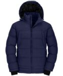 Wantdo Mens Winter Warm Cotton Padding Outerwear Jacket in Navy – Large – Sold by Cest la vie / FBA