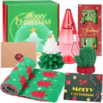 Water Bottle Gift Set – Christmas Gifts for Women Men, Includes Water Bottle Xmas Spoon Scarf Scented Candle, Ideas Christmas Box Gifts for Women