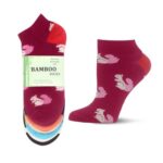 WeciBor Womens Bamboo Ankle Socks 6-Pack Breathable Seamless UK 5-8