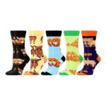 WeciBor Womens Highland Cow Socks 5 Pack Animal Lover Gifts